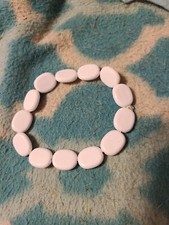 NICE Kid's Bracelet White Beads Flat Child's Child Kids 1218