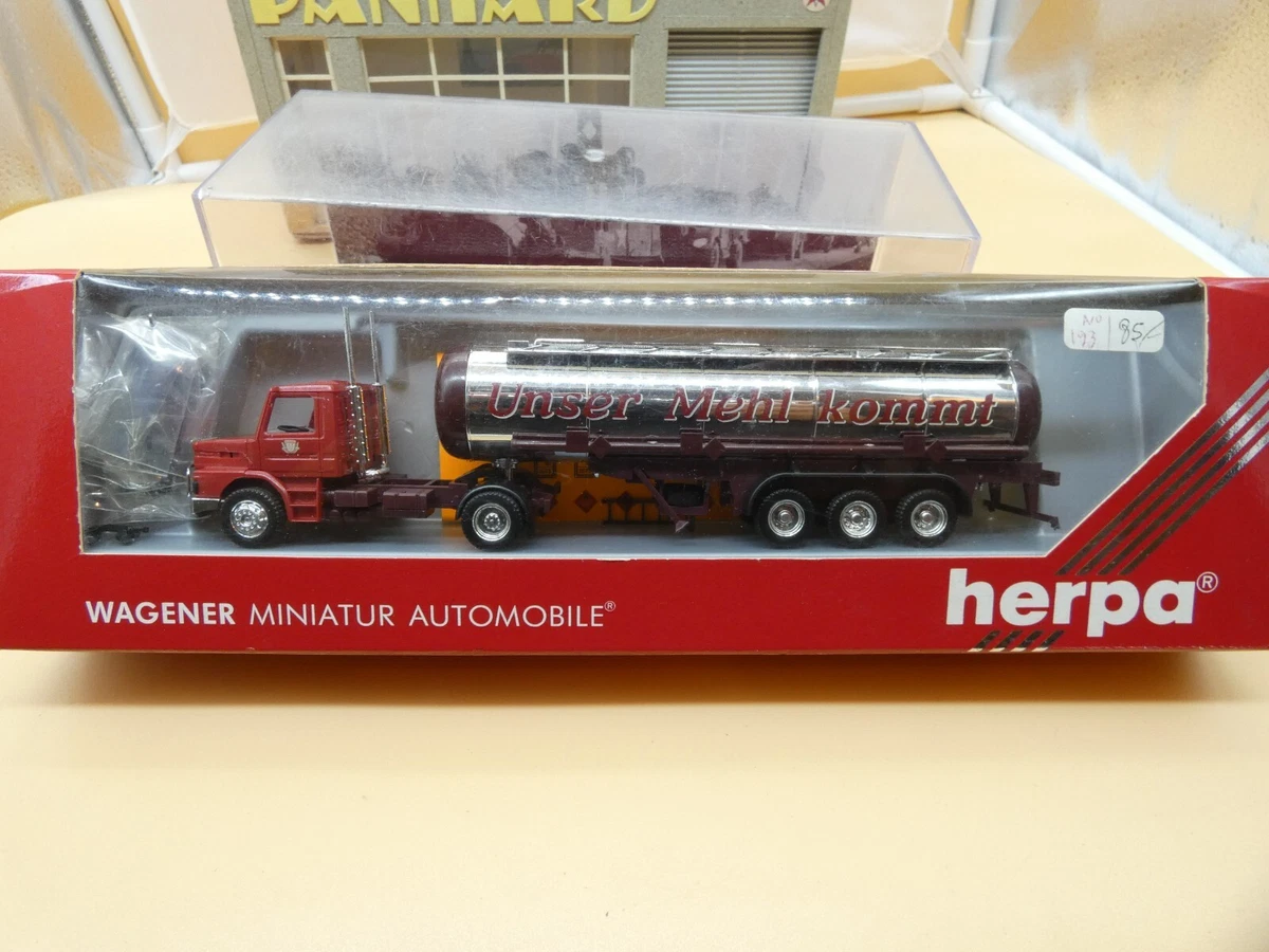Set Herpa Auf Achse - Camion MAN Transporter Rouge - Échelle 1:87 - Neuf En Boîte