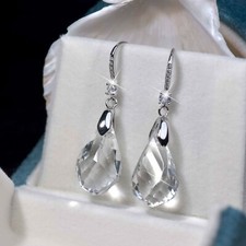 18k white gold made with SWAROVSKI crystal dr...
