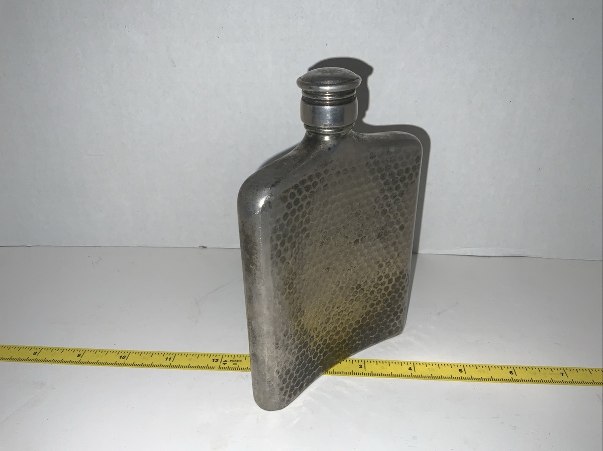 Godinger Silverplated Bacchus Ornate Whisky Flask “GREAT Godinger Silverplated Bacchus Ornate Whisky Flask “GREAT