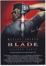 Blade signed movie poster print
