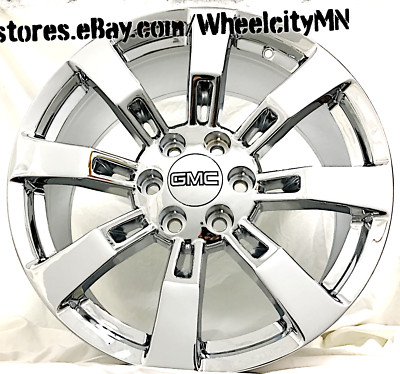 20 inch chrome 2008 2013 CK375 OE replica 5409 wheels GMC Sierra Denali ...