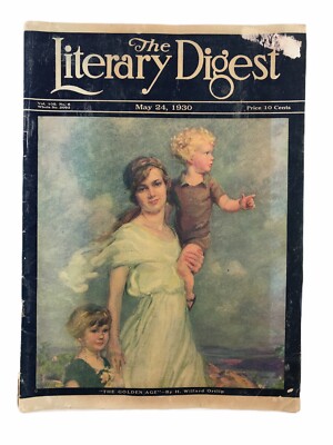 1930 Literary Digest The Golden Age Magazine Artwork Advertisements Illustrate