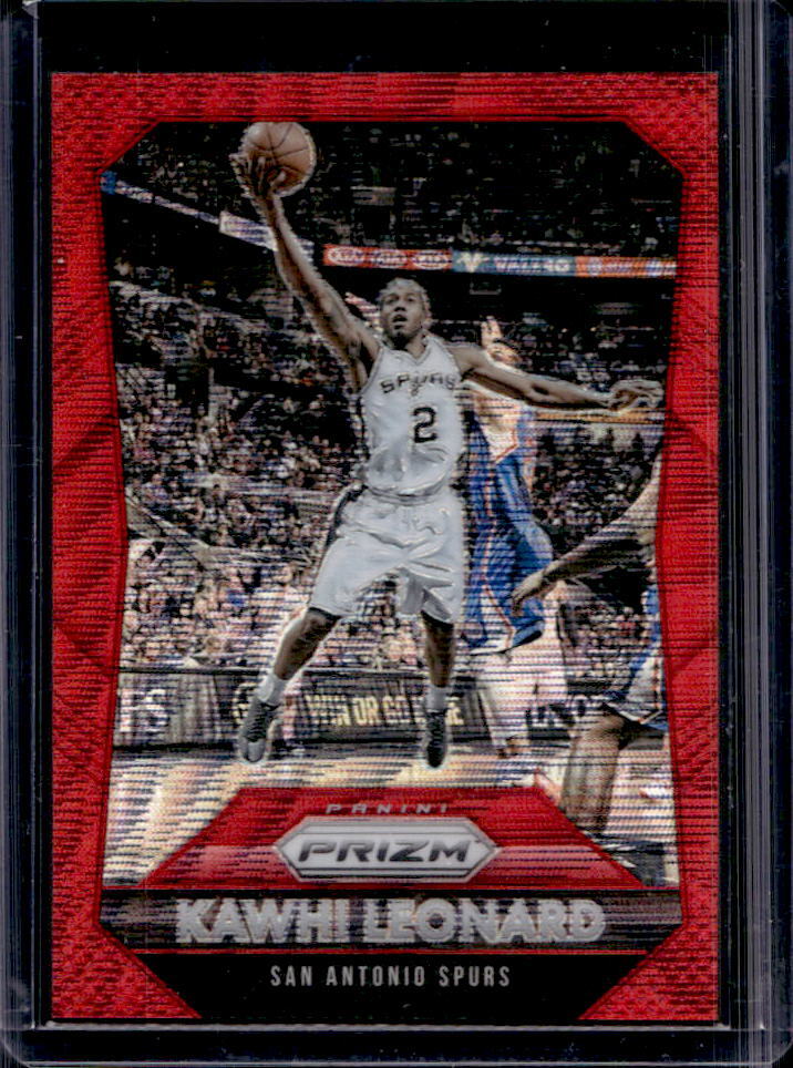 2015-16 Prizm Kawhi Leonard Ruby Wave Prizms #326/350 #81 Spurs