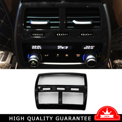 For BMW 5 Series G38 2018-24 Bright Black Rear Seat Air Outlet Vent Frame Cover