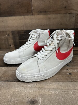 Nike SB Blazer Mid Summit White University Red 864349-109 Men's