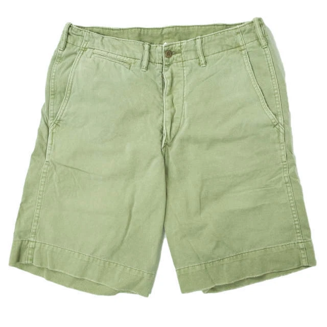 RRL US STANDARD CHINO SHORTS 30 Olive Double RL Pants Button Fly Bottoms