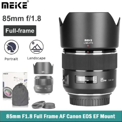 Meike 85mm Full Frame Auto Focus Portrait Prime Lens For Canon EOS EF  Mount