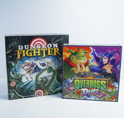 Board Game Lot: Dungeon Fighter by Cranio Creations & Overboss Duel Bundle READ