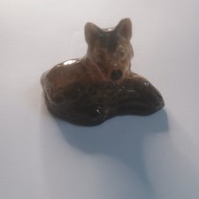 Wade Whimsie Alsatian Dog Figurine – Vintage Porcelain – Made in England – 1960s