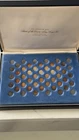 Franklin Mint 50 States of the Union First Edition Sterling Silver Mini-Coin Set
