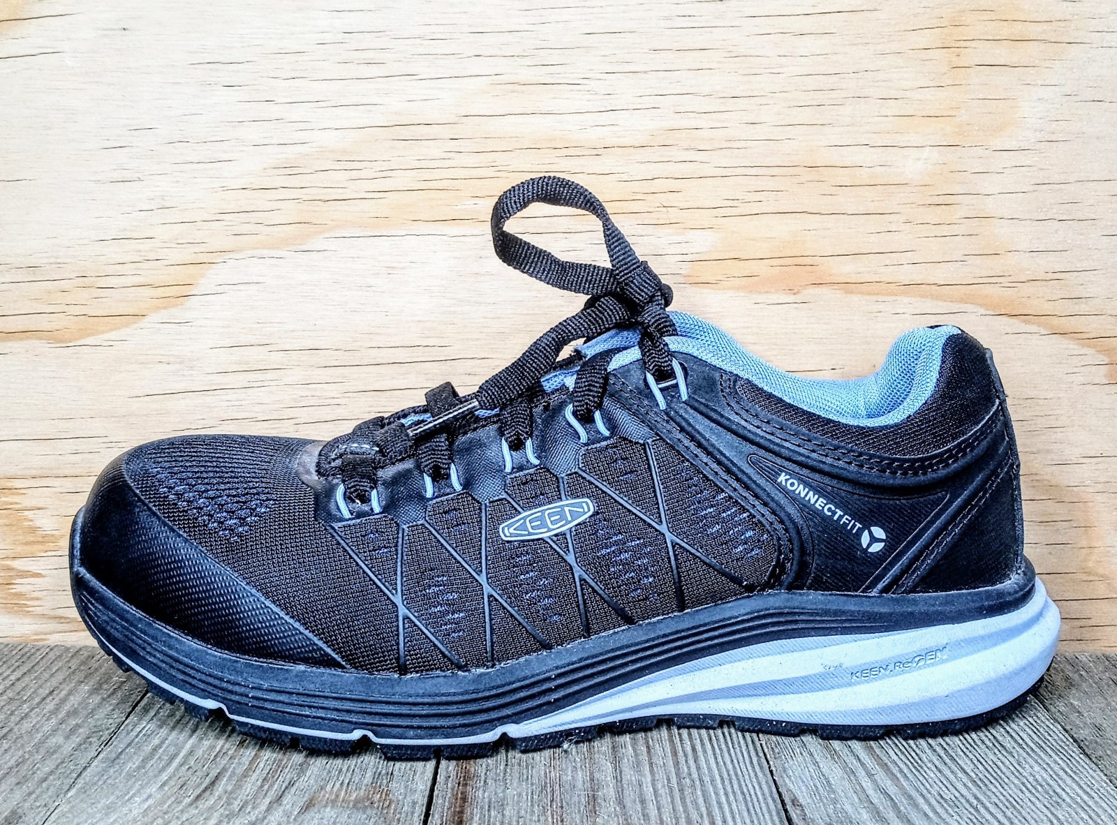 Zapatillas bajas Keen Utility VISTA Energy punta compuesta zapatos de trabajo para mujer talla 7