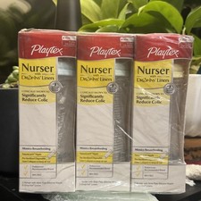 Lot 3 NEW Playtex Drop-Ins Nurser Bottle Baby Liners Slow 8-10 ounce