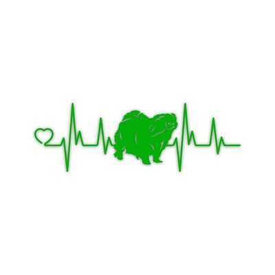Pekingese Heartbeat Lifeline Vinyl Sticker Die Cut Weatherproof UV Protected