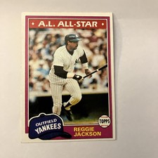 1981 Topps Reggie Jackson Baseball Card # 400
