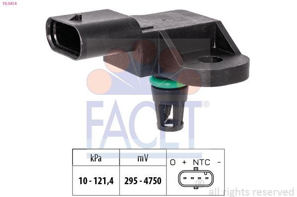 Facet Luftdrucksensor, HöHenanpassung 10.3414 FüR CitroËN Opel Peugeot-image
