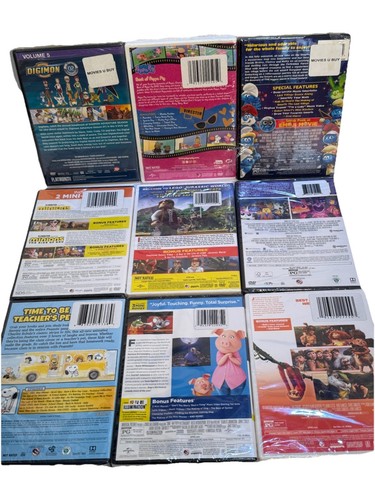 Kids Animated DVD Set Peppa Pig LEGO Sing Croods + More Lot of 9 New Sealed - Foto 2 di 5