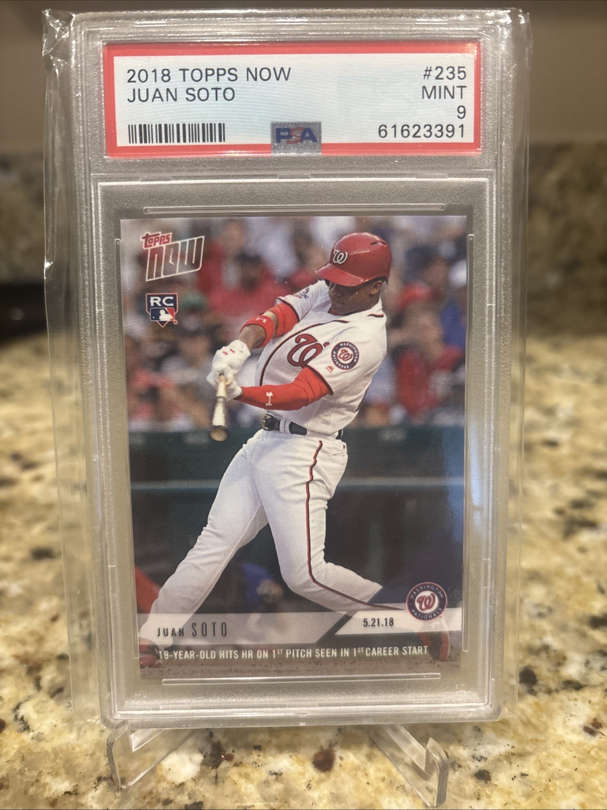 2018 Topps Now /6815 Juan Soto #235 PSA 9 MLB DEBUT