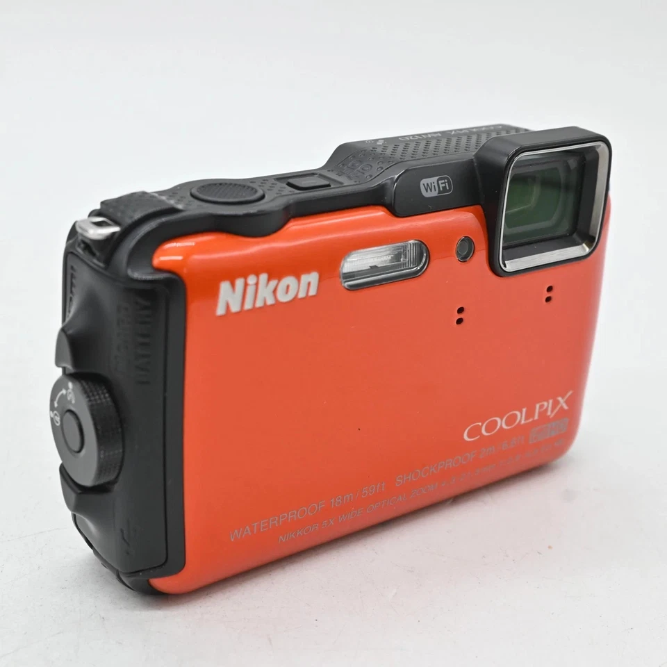 Nikon Coolpix AW120 Digital Camera 16MP, Orange, Waterproof, Compact - Tested - Image 2 of 3
