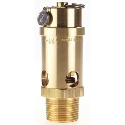 Conrader Srv765-1-075 Safety Valve, Soft Seat, 1In, 75 Psi, Brass