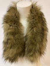 VINTAGE FUR COLLAR FOR SWEATER JACKET COAT SNAP-ON- 30 in x 2 in