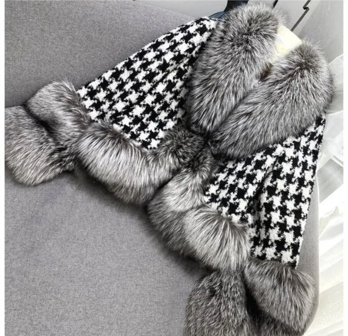 Luxury silver fox trim coats often retail in the $500+ range.