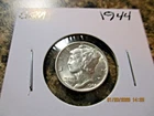 1944 MERCURY SILVER DIME - GEM      X8