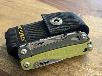 LEATHERMAN SIDEKICK  14 Tool Stainless Steel Multi-Tool Green w/Beautiful Sheath