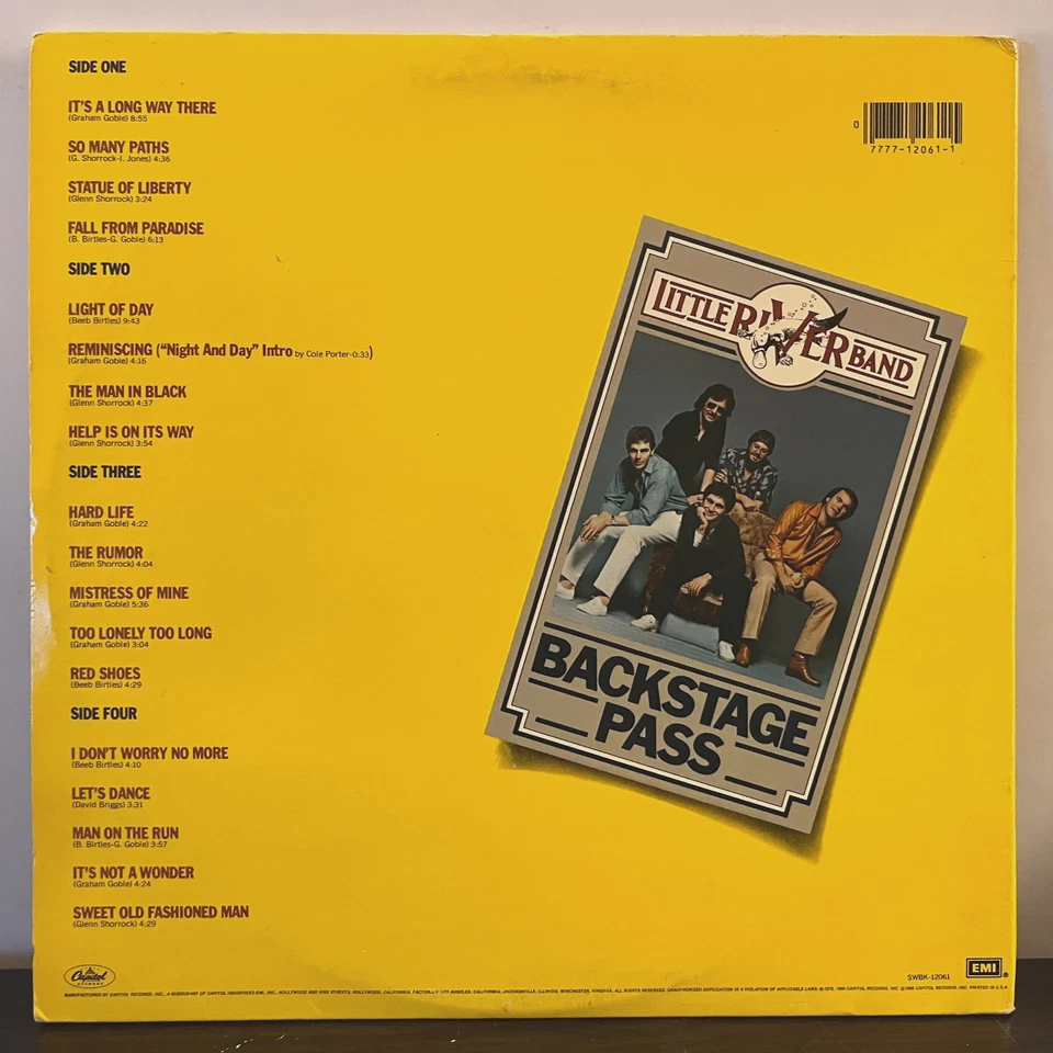 LITTLE RIVER BAND - Backstage Pass (1980) - 12" Vinyl Record 2xLP - EX - Imagem 2 de 4