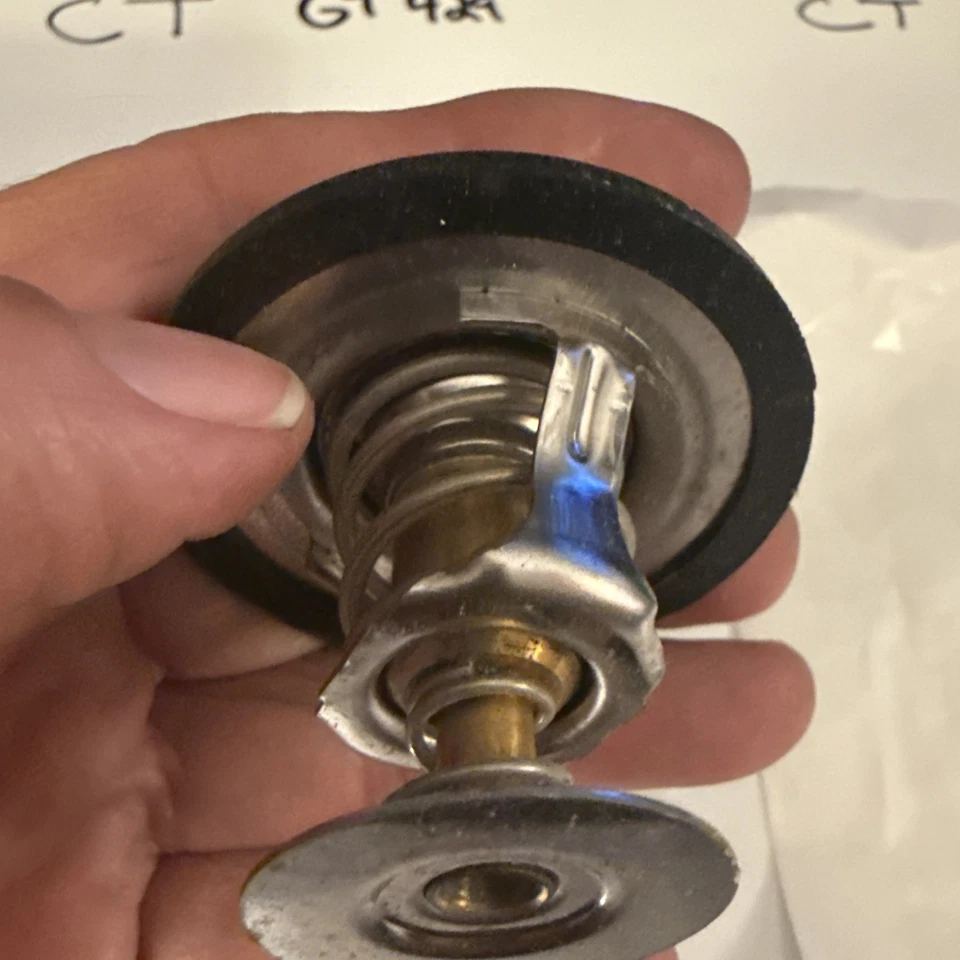 正品通用 1990 - 2014 雪佛兰 GMC Oldsmobile 发动机冷却液恒温器 12597583 — 第 4/4 张图片