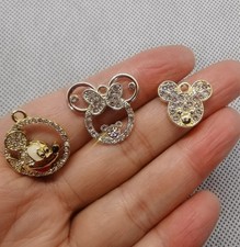 Lot cartoon mickey minnie charm Pendant DIY bracelet Necklace earring Jewelry