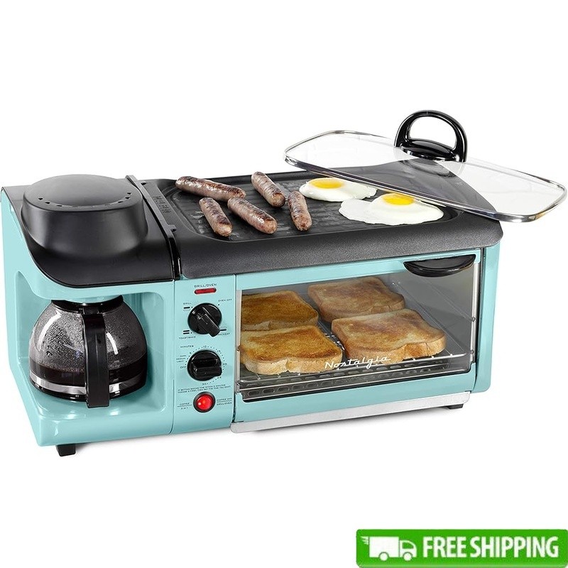 Griddle Toaster Oven Space Saver Appliance