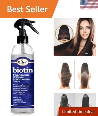 Restore Hair Health with Biotin Leave-in Spray 6oz - Growth & Hydration Formula