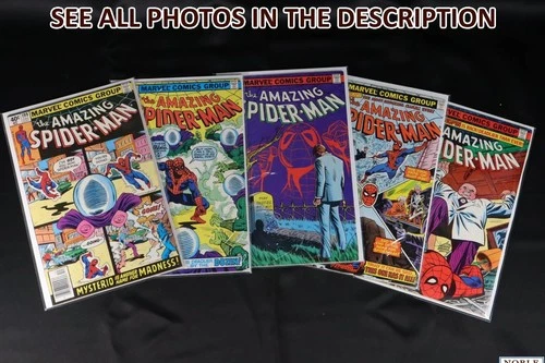 Amazing Spider-Man Comic Lot #195 #196 #197 #198 #199 FN/VF Bronze Age (HG)