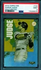 Aaron Judge Card 2019 Topps Fire Gold Minted (pop 1) #122 PSA 9
