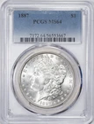 1887 PCGS MS64 Morgan Silver Dollar Philadelphia Mint Choice Uncirculated BU