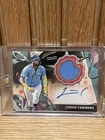 2024 Topps Holiday Relic Card #ARC-JC Junior Caminero Rays RC Auto RPA /25