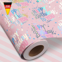 Geschenkpapier Geburtstag 43Cm X 15M Bunt Zum Verpacken Basteln Dekorieren