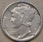 1934-D Mercury Dime AU as Pictured L3