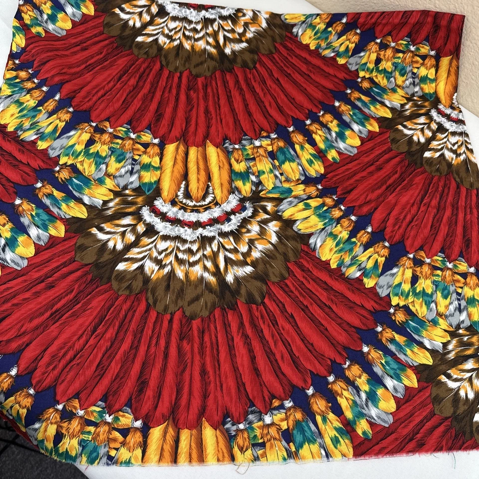 Lot of Vtg Alexander Henry Fabrics Women Horse Rider Feathers Southwest Cactus - Image 2 of 4