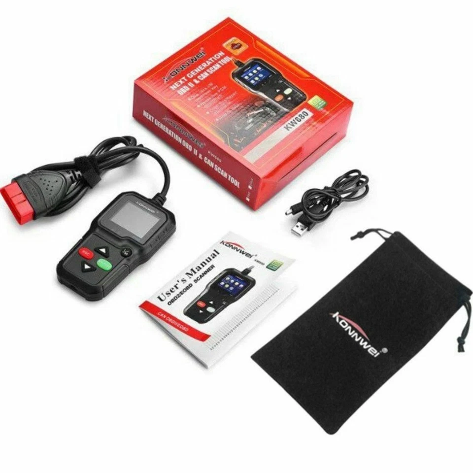 Lettore OBD KONNWEI KW680 Scanner Codici AUTO Diagnostica Strumento Analisi OBD - Immagine 3 di 4