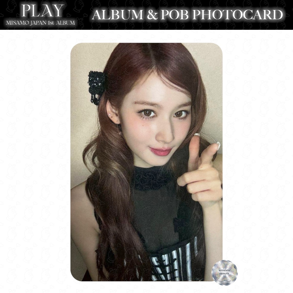MISAMO PLAY JAPAN LUCKY DRAW PHOTOCARD FOIL STAMPING JYP ONCE