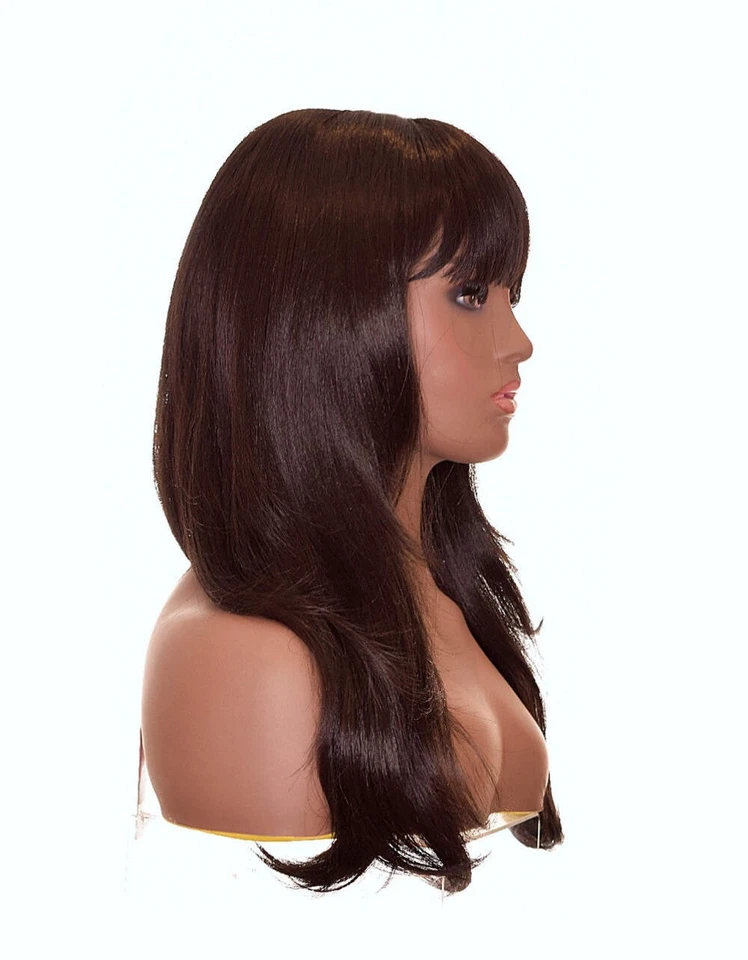 Peruca ondulada com moldura facial volume Bardot com franjas - Imagem 4 de 4