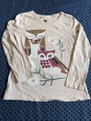Tea Collection Long Sleeve Owl Tee, Size 8