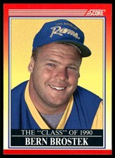 Bern Brostek C90 1990 Score #612 Los Angeles Rams 33262 Football Card