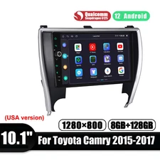 8+128GB for Toyota Camry 2015-2017 (USA version) Plug & Play Android12 Car Radio