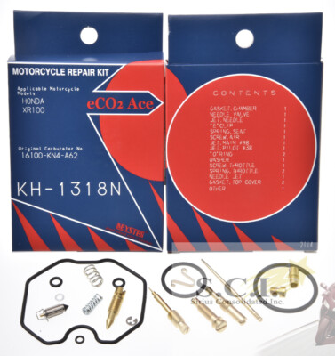 HONDA XR100 XR100R KEYSTER CARBURETOR CARB REBUILD REPAIR KIT 2002