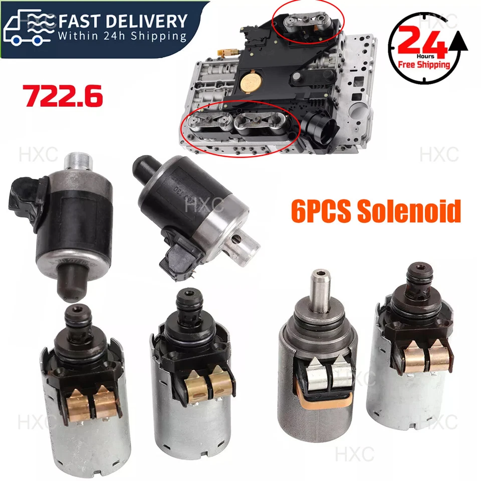 722.6 5-Speed Transmission Solenoid Valve Set of 6 for Mercedes Benz C320 CL - Image 2 of 4