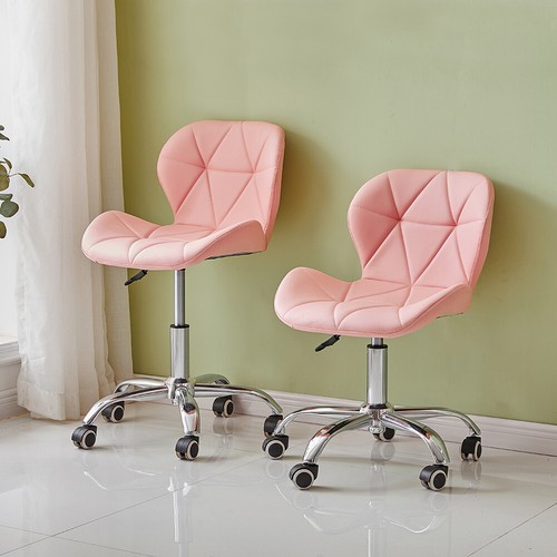 1x Office Computer Chair PU Faux Leather Gas Lift Swivel Adjustable