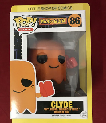 Funko Pop! Games Pac-Man Clyde #86 Vinyl Figure See Photos